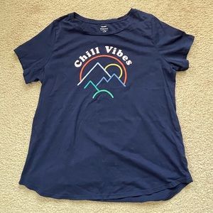 Large dark blue t-shirt